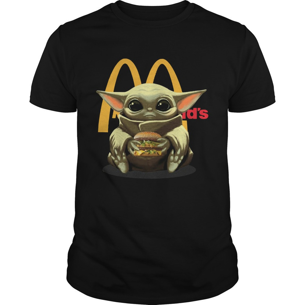 Baby Yoda Hug Hamburguesa Mcdonalds Shirt 1